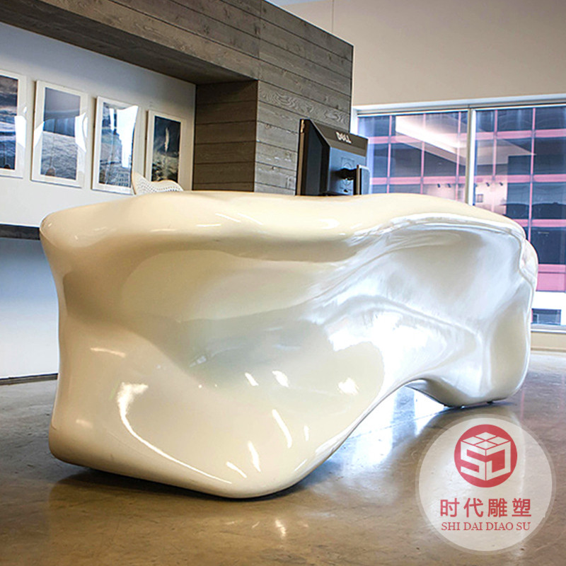 玻璃鋼創(chuàng)意車(chē)頭造型接待臺(tái)室內(nèi)大堂服務(wù)工作登記臺(tái)4S店前臺(tái)廠家