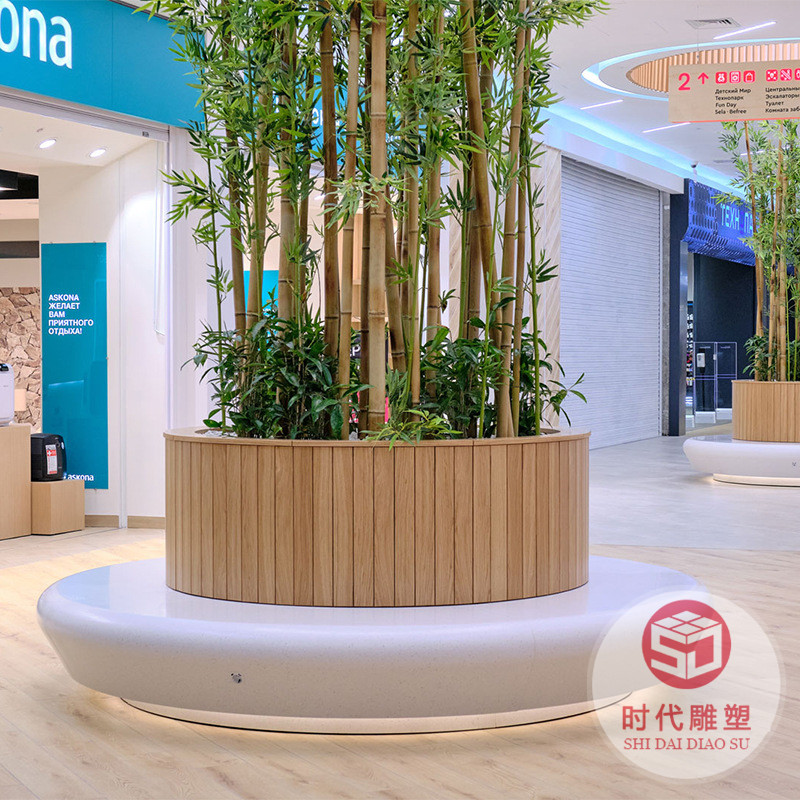 玻璃鋼休閑座椅商場(chǎng)美陳樹池坐凳機(jī)場(chǎng)椅子創(chuàng)意造型戶外等候椅廠家